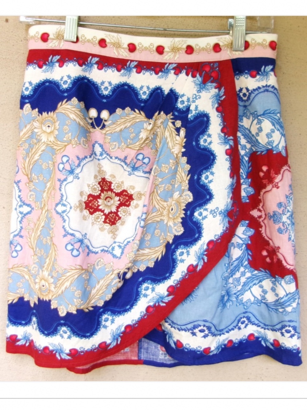 Farm Rio Mixed Cherry Royalty Mini Skirt